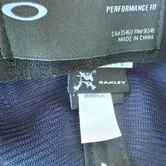 OAKLEY 6-Panel Classic Stretch Flex Blue Baseball Cap Hat Adult Unisex Size L/XL - Picture 7 of 10